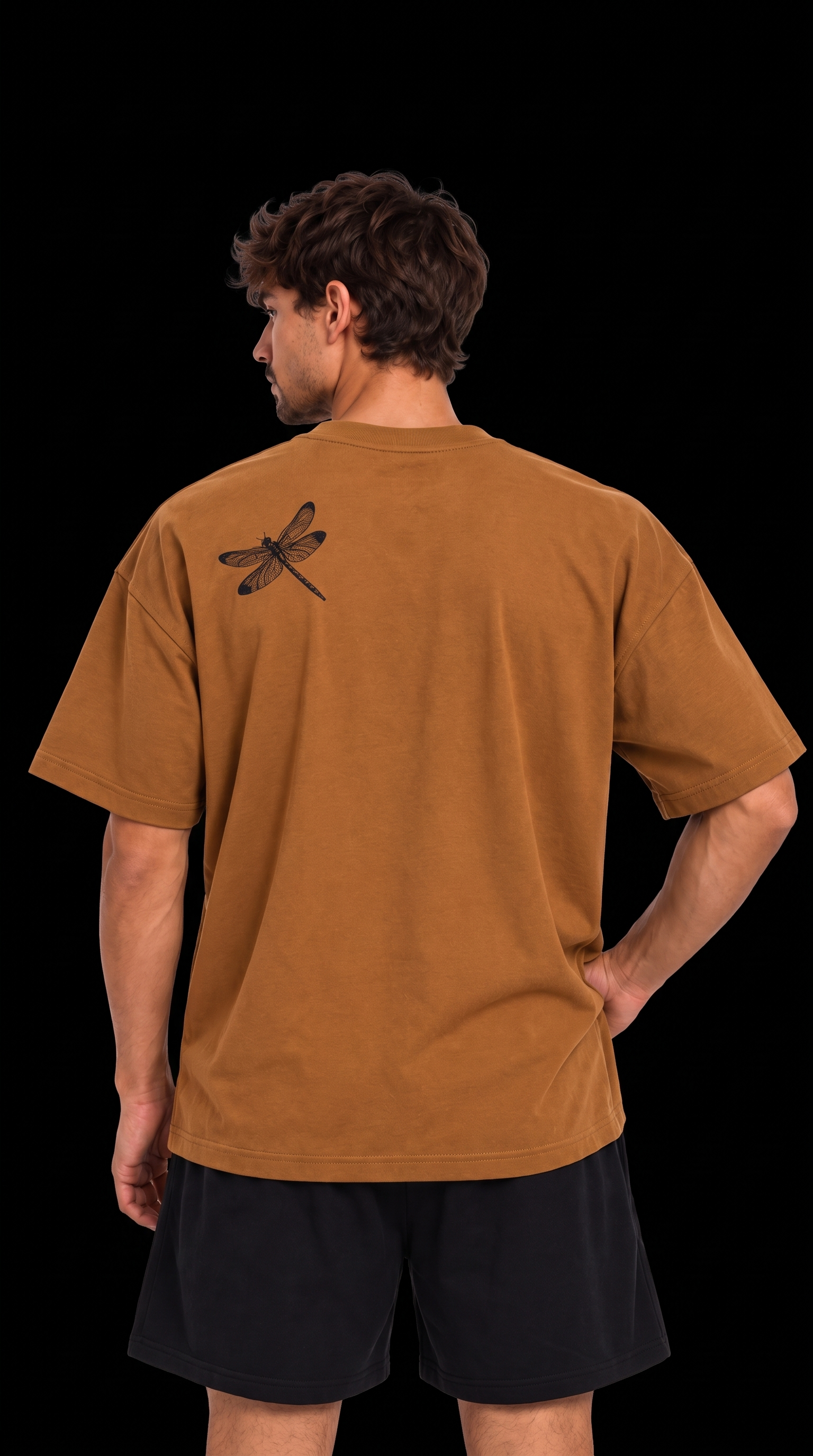 T-shirt Oversize Brown/Black Original